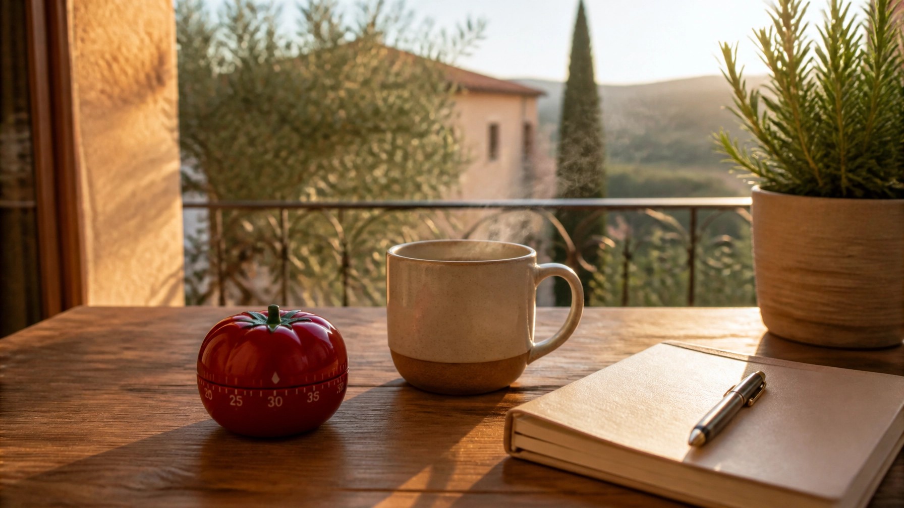 "The rhythm of progress: where the Pomodoro meets the heart of your ambition."